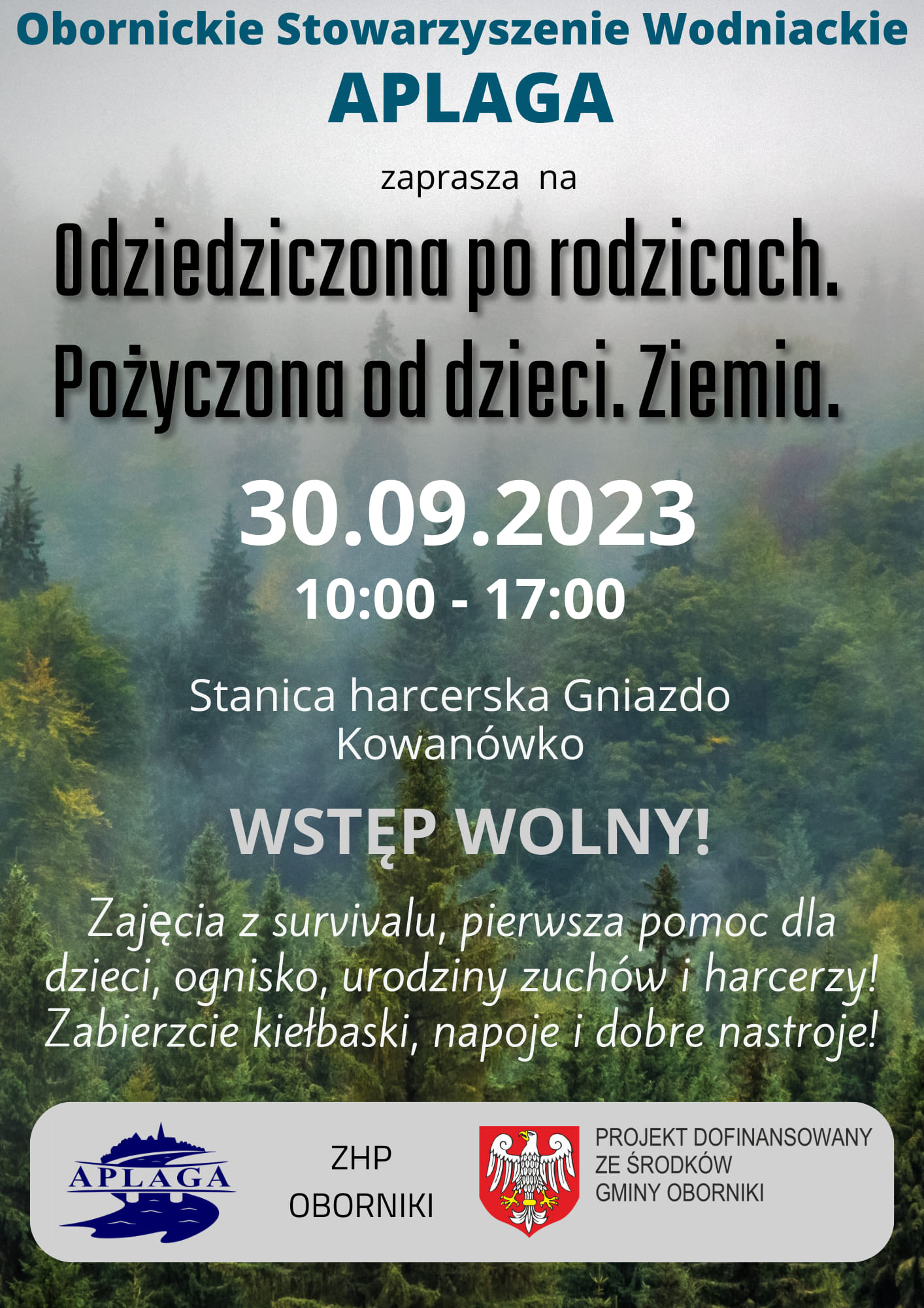 ZAPRASZAMY. SURVIVAL, PIERWSZA POMOC.