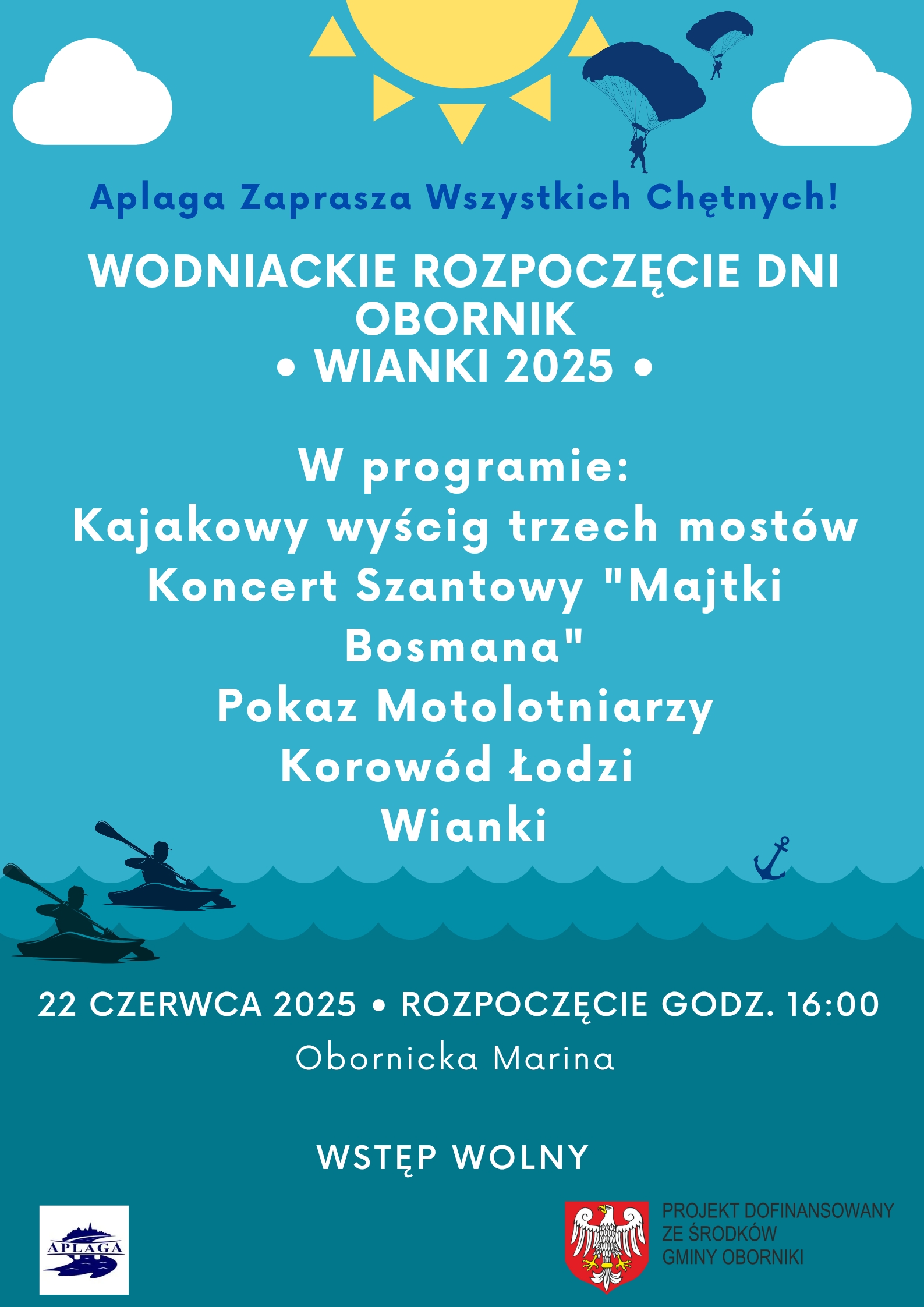 Wodniackie Rozpoczęcie DNI OBORNIK Wianki 2025