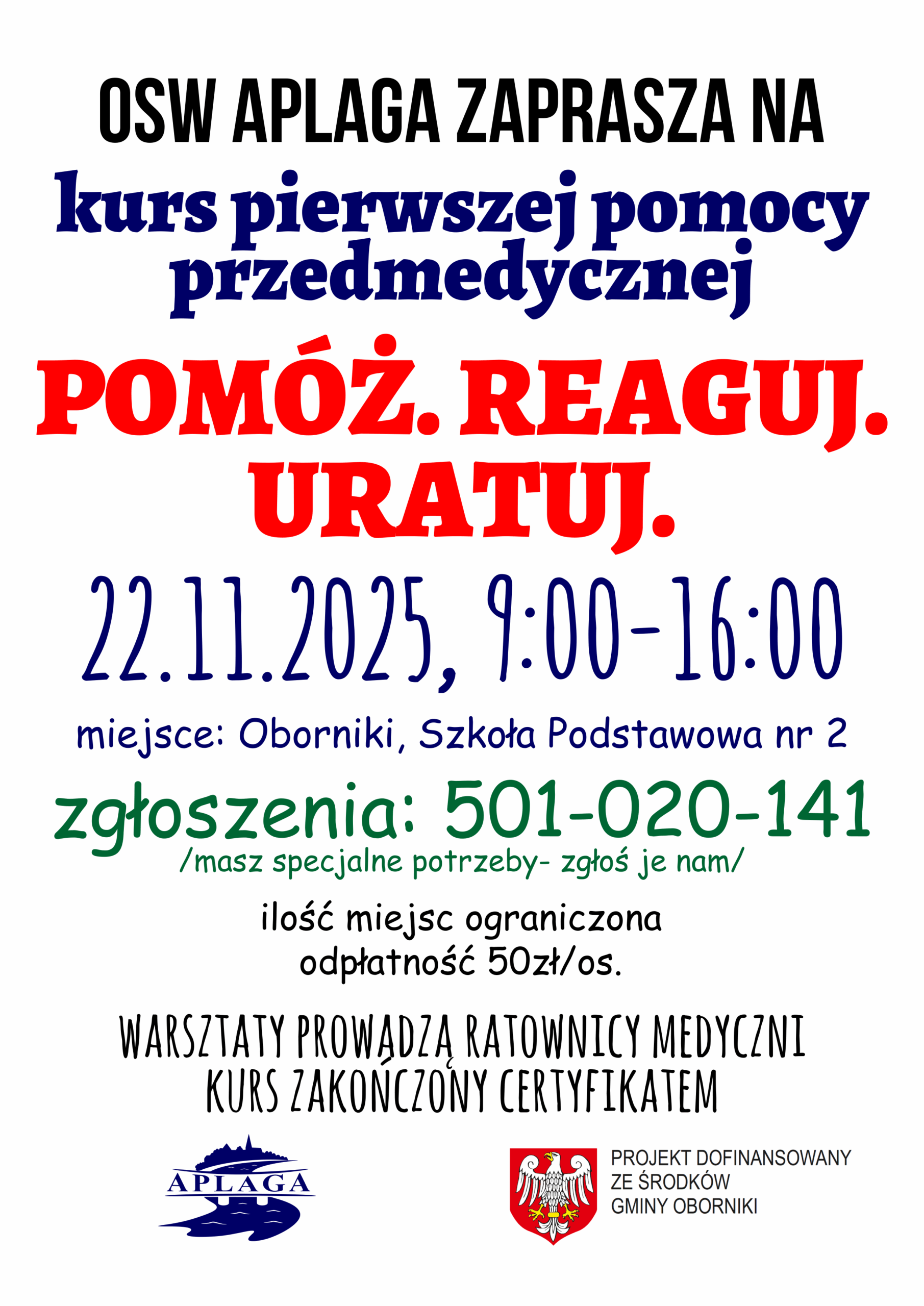 Pomóż. Reaguj. Uratuj.